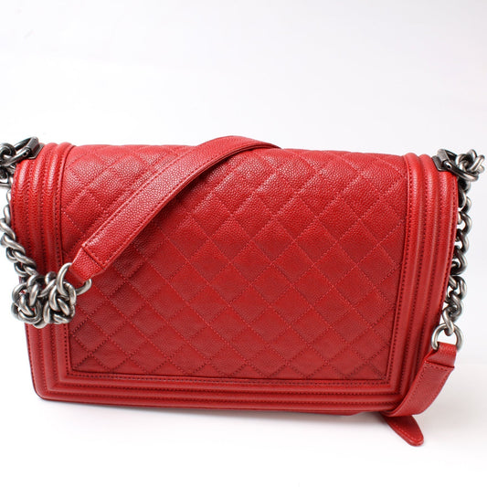 Chanel Boy Flap Medium New Caviar 21-24M