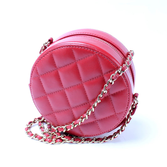 Chanel Classic Round Chain Clutch Bag