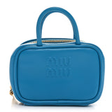 Miu Miu Calfskin Micro Beau Bag Voyage Blue