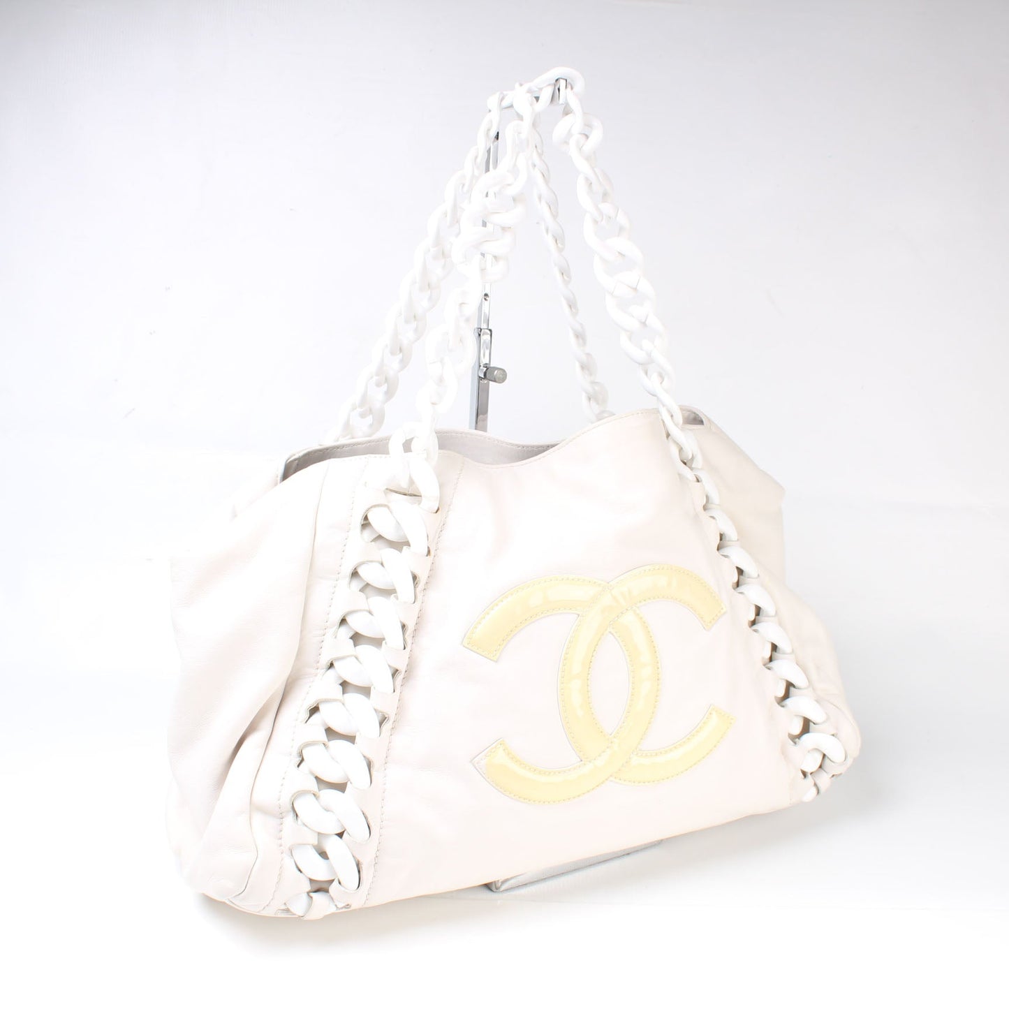 Chanel Modern Chain Rhodoid E/W Tote 11M Bag