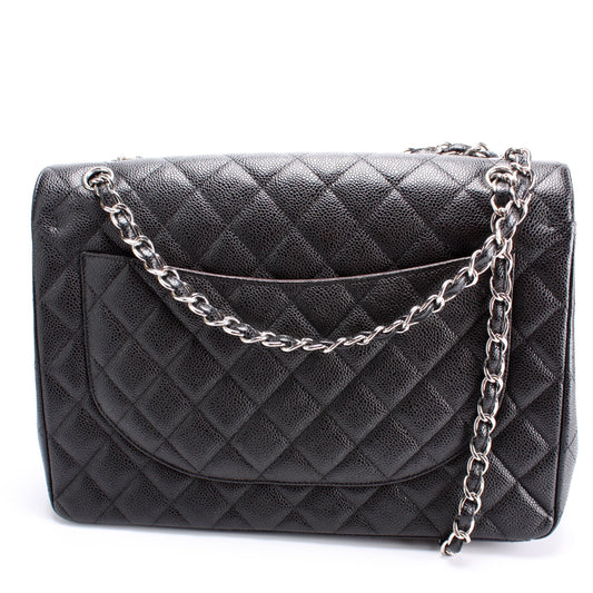 Chanel Classic Flap Maxi Caviar 17-20M Bag