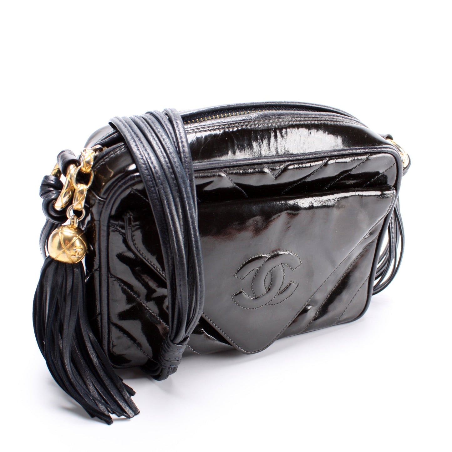 Chanel CC Tassel Camera Case Patent   Bag