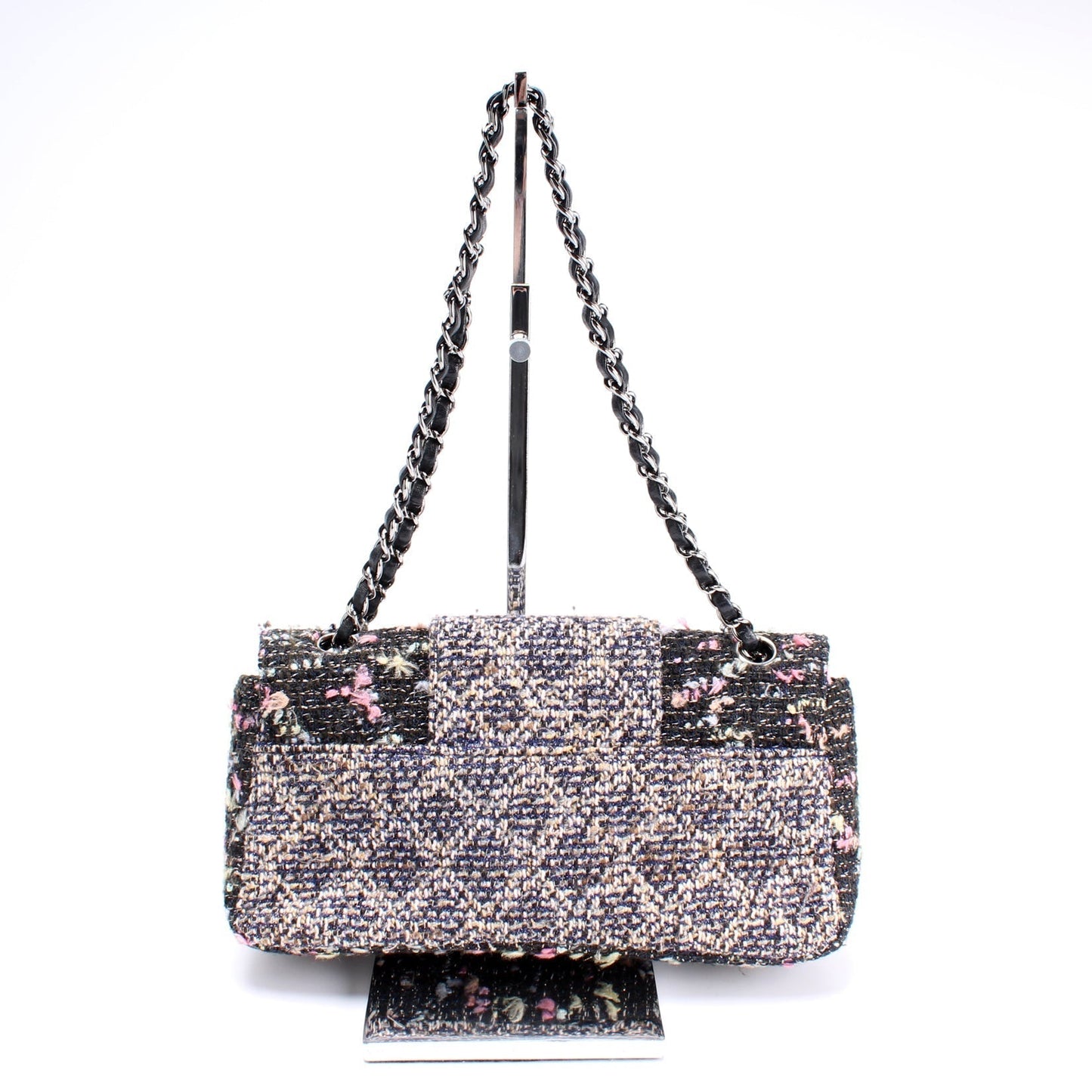 Chanel CC Single Flap Tweed 9M Bag