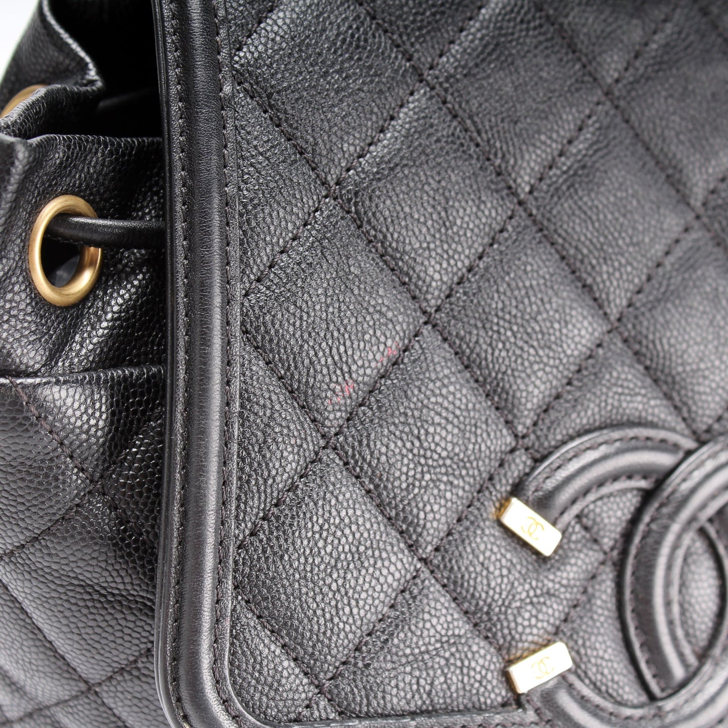 Chanel CC Filigree Backpack Caviar 25M Bag