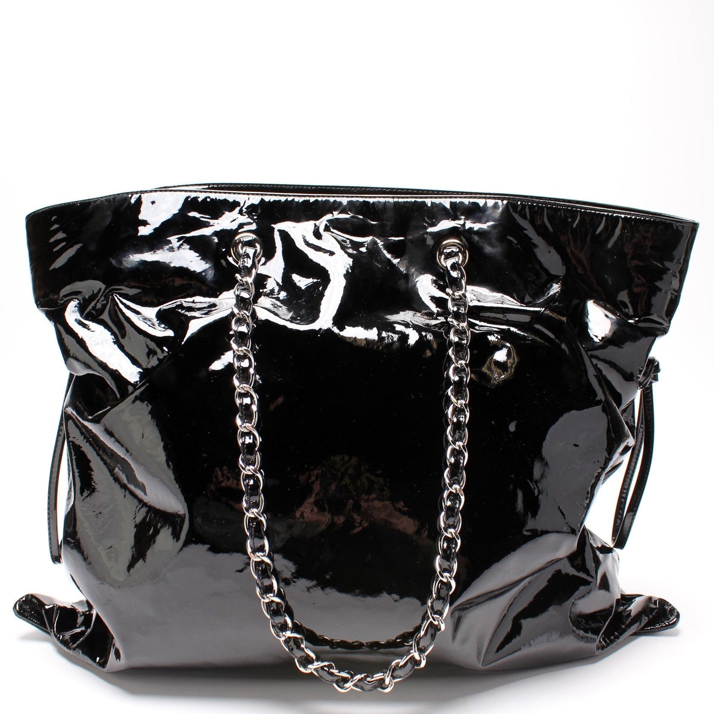 Chanel CC Bon Bon Patent Leather Tote Large Bag