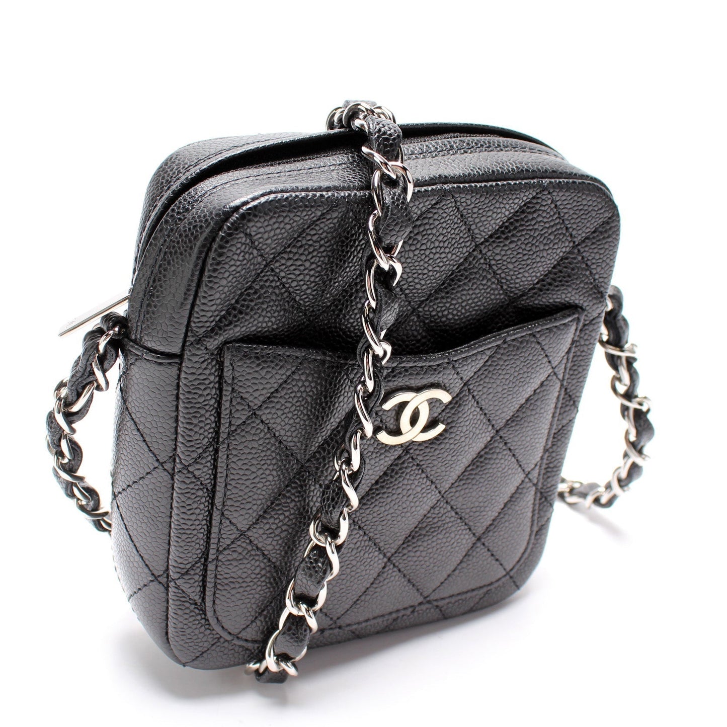 Chanel Mini Rectangle Crossbody Caviar Bag