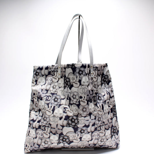 Chanel Emoticon Nylon Shopping Tote Bag