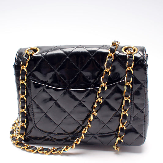 Chanel Classic Flap Mini Square Patent 1M Bag