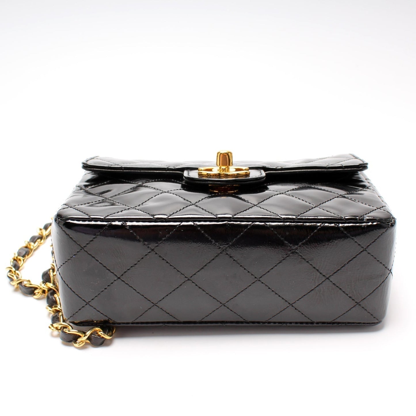 Chanel Classic Flap Mini Square Patent 1M Bag