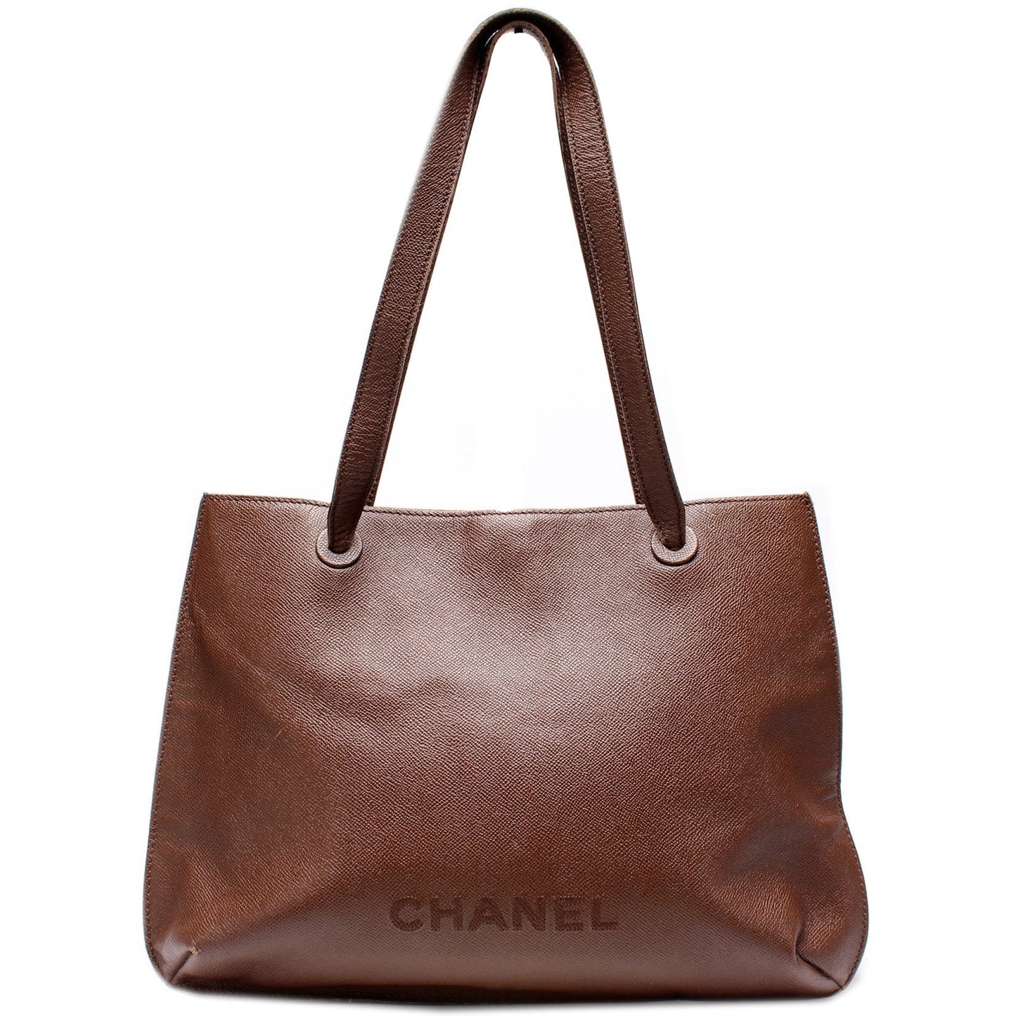 Chanel Logo Flat Shoulder   Bag