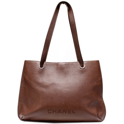 Chanel Logo Flat Shoulder   Bag