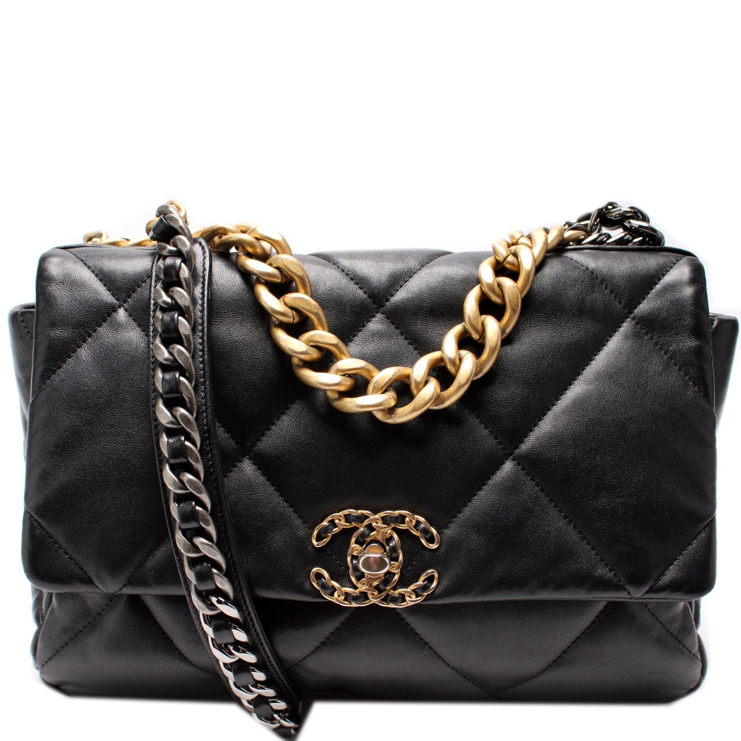 Chanel Quilted Goatskin 19 Large Flap 32+M Bag