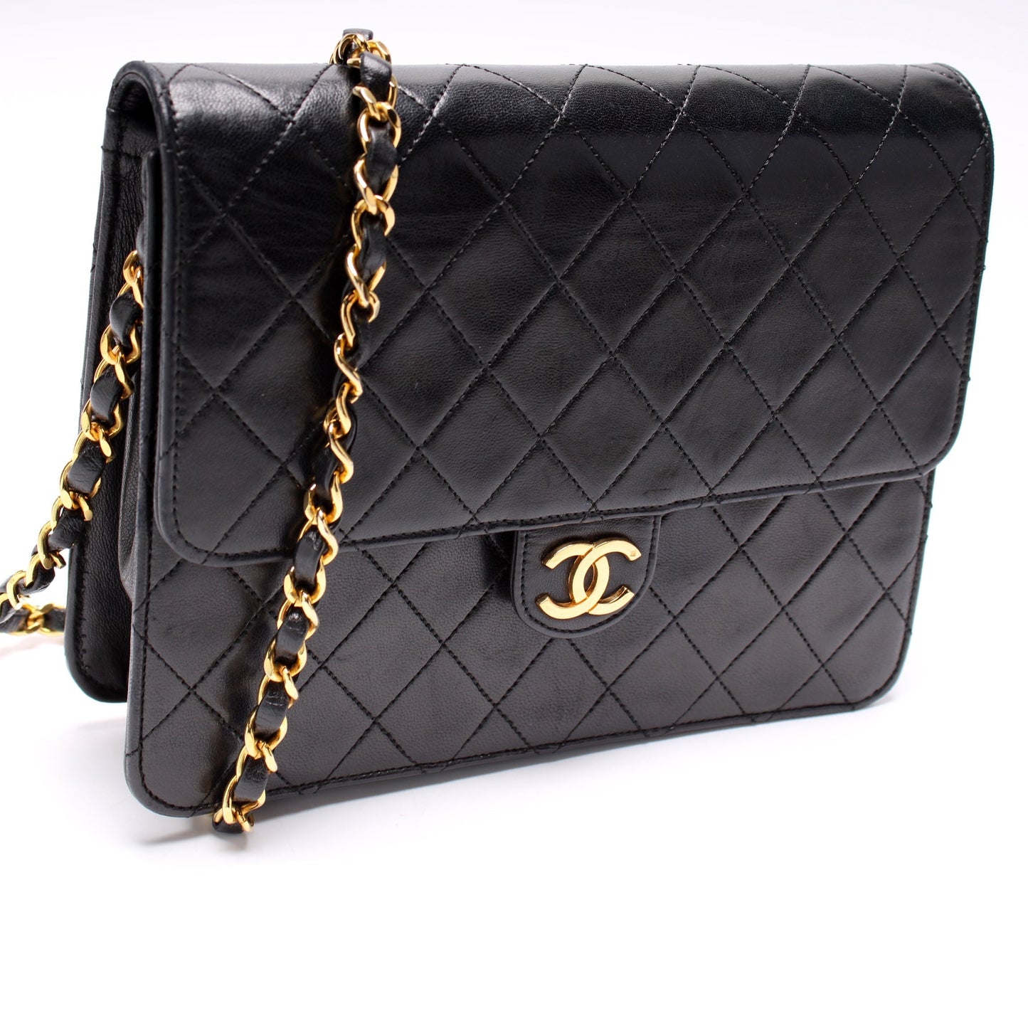 Chanel CC Snap Lock Single Flap Shoulder Bag