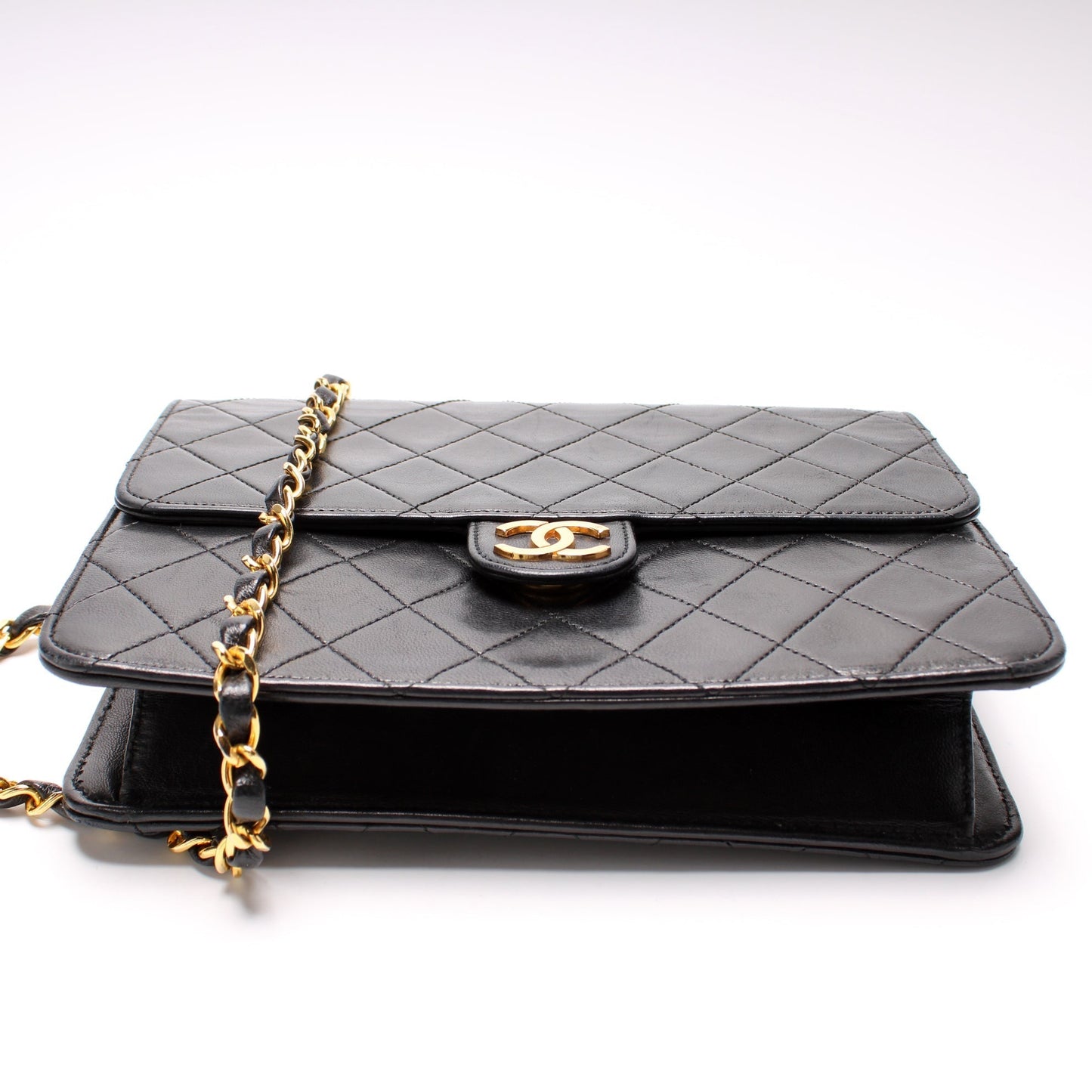 Chanel CC Snap Lock Single Flap Shoulder Bag