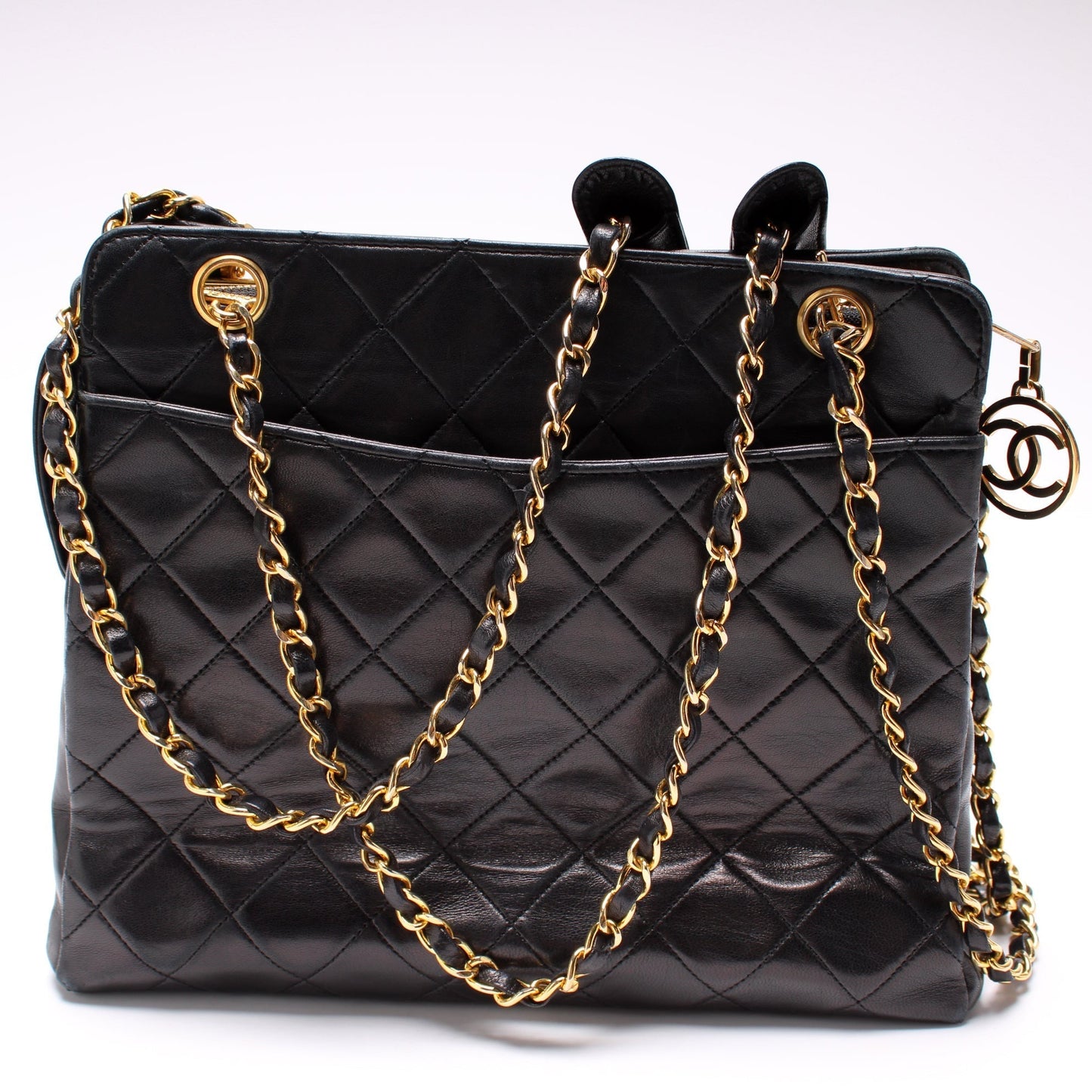 Chanel CC Front Pocket Shoulder Lambskin   1M Bag