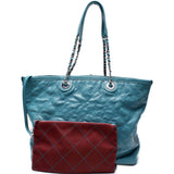 Chanel CC Shopping Tote With Pouch Quilted Caviar 20M Bag