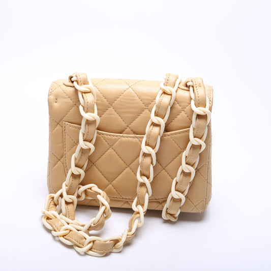 Chanel Mini Flap Square Plastic CC Chain 5M Bag