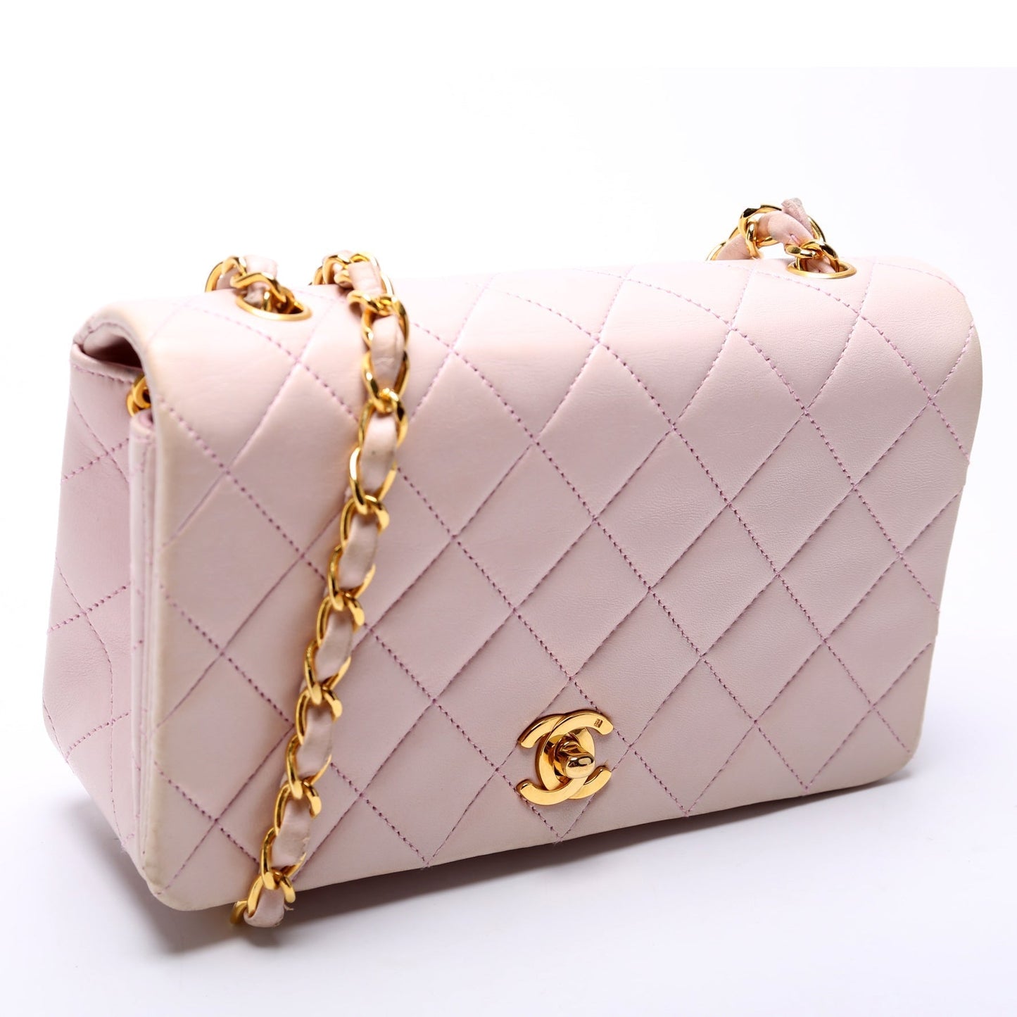 Chanel CC Full Flap Mini Quilted Lambskin   Bag