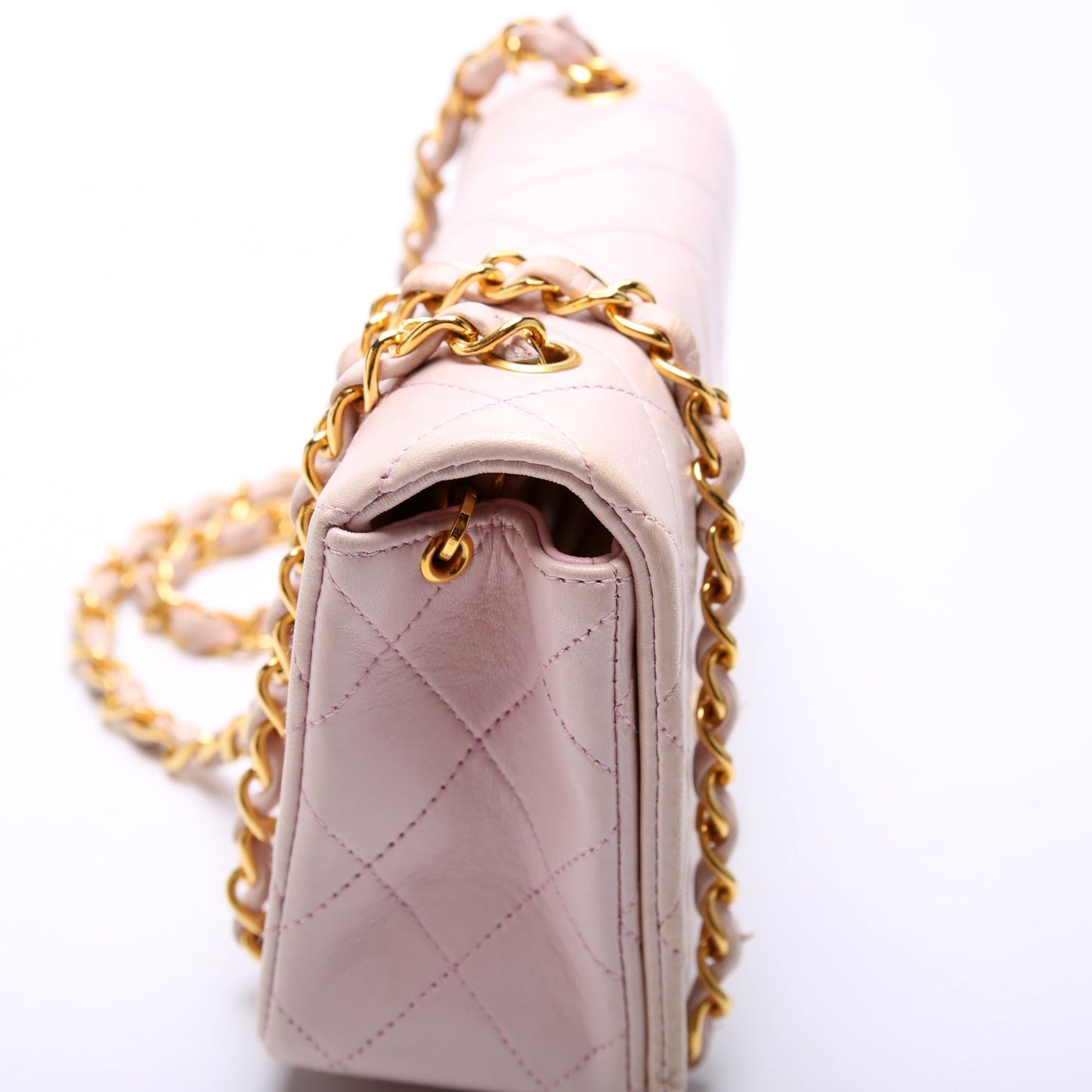 Chanel CC Full Flap Mini Quilted Lambskin   Bag