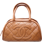 Chanel CC Bowling Quilted Lambskin 10M Bag