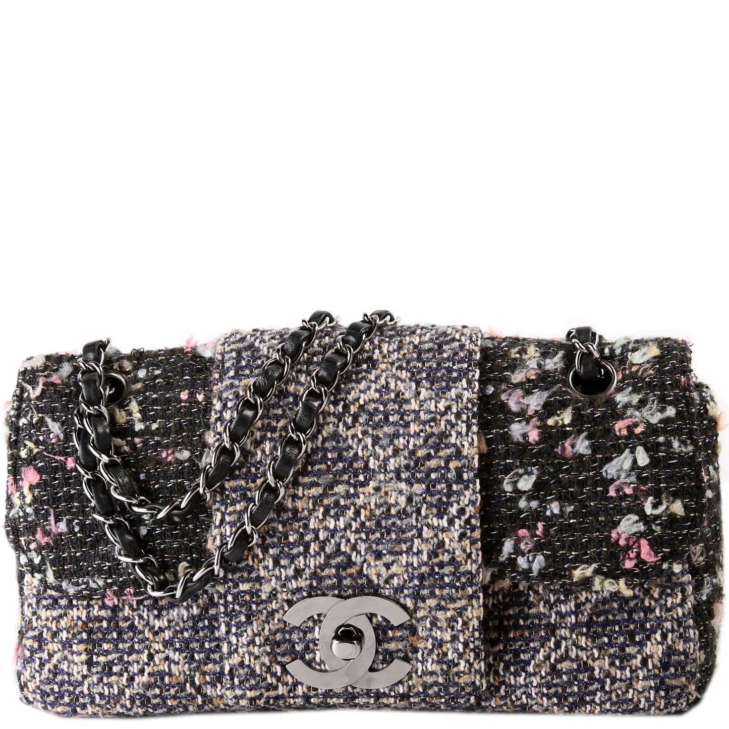 Chanel CC Single Flap Tweed 9M Bag