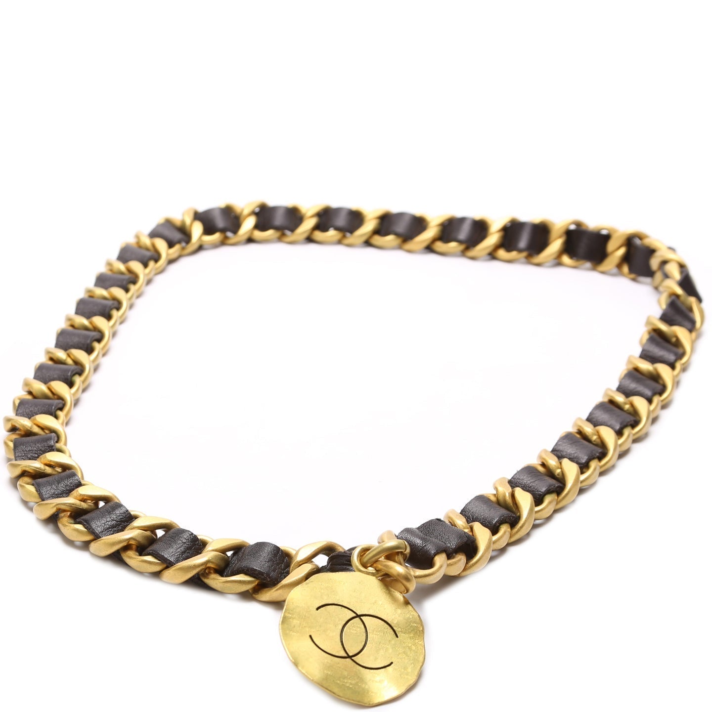 Chanel CC Chain Leather 95C   Belt