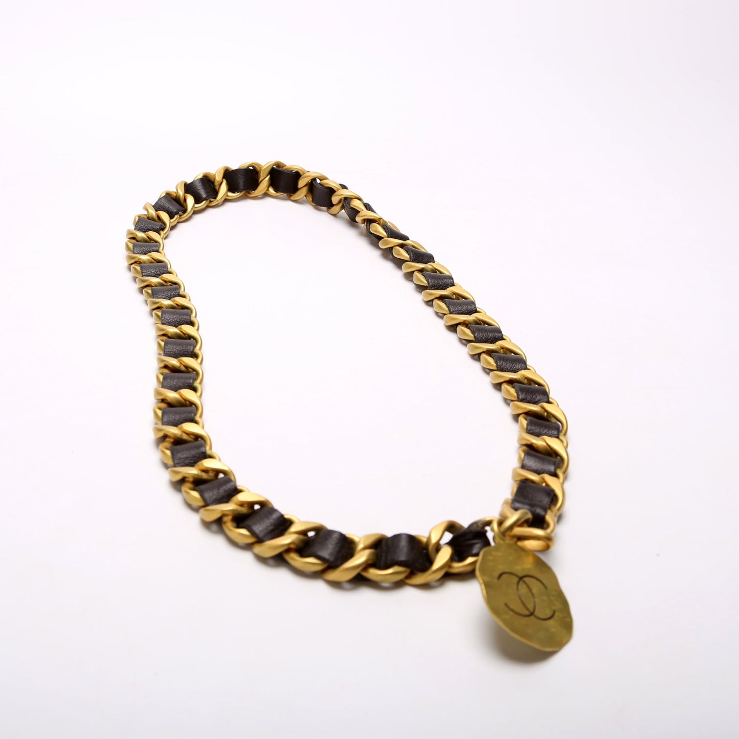 Chanel CC Chain Leather 95C   Belt
