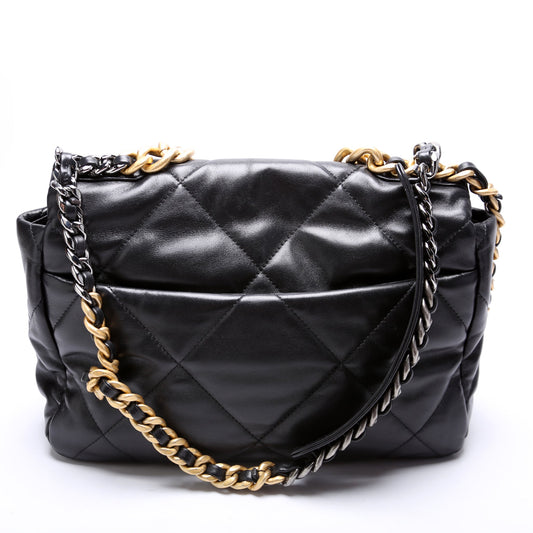 Chanel Quilted Goatskin 19 Large Flap 30+M Bag