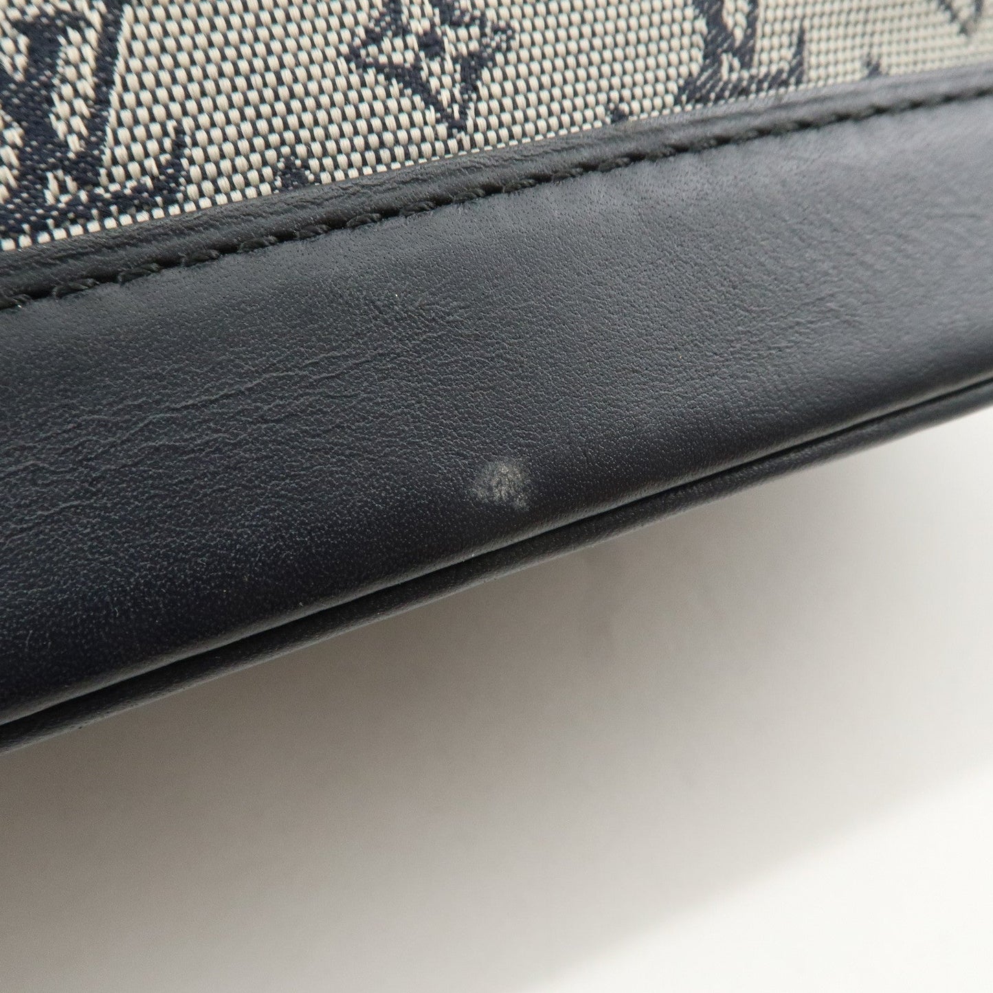Louis Vuitton Monogram Mini Alma Long Hand Bag Blue M92205