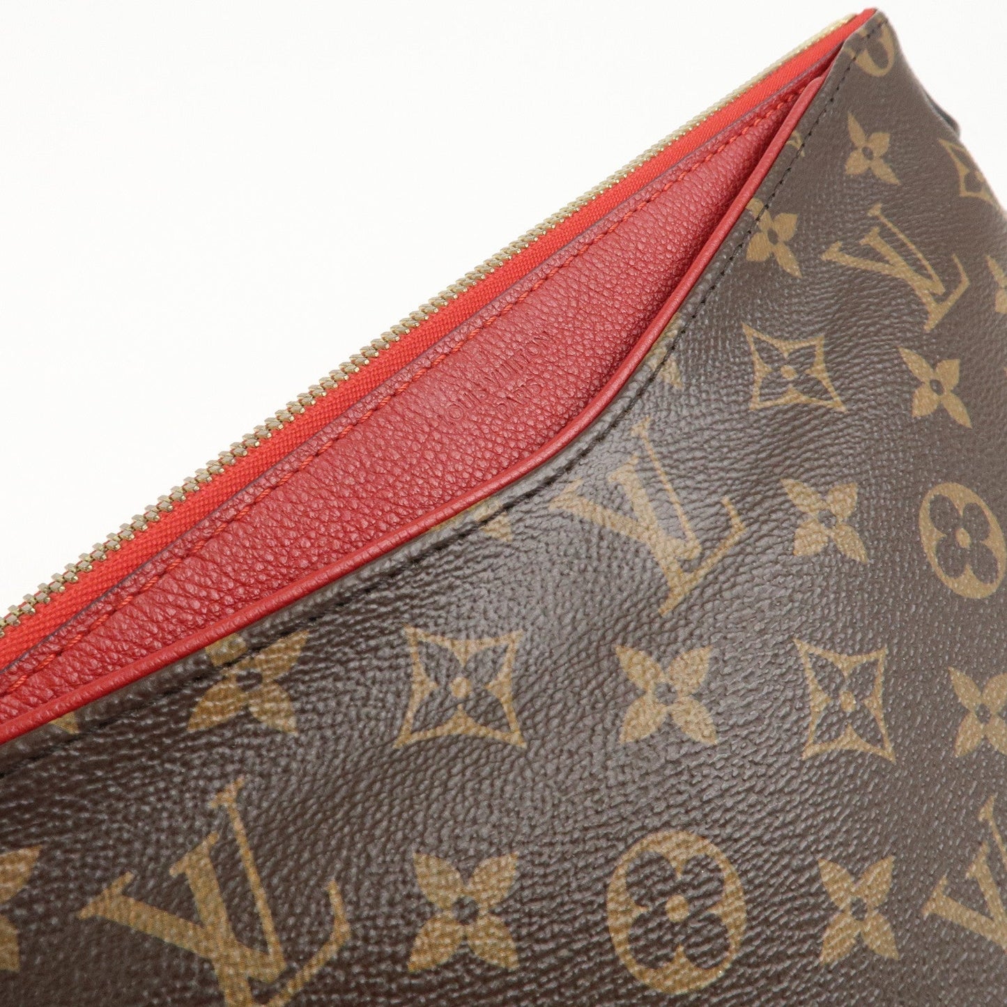 Louis Vuitton Monogram Pallas Beauty Case Brown Red M64123