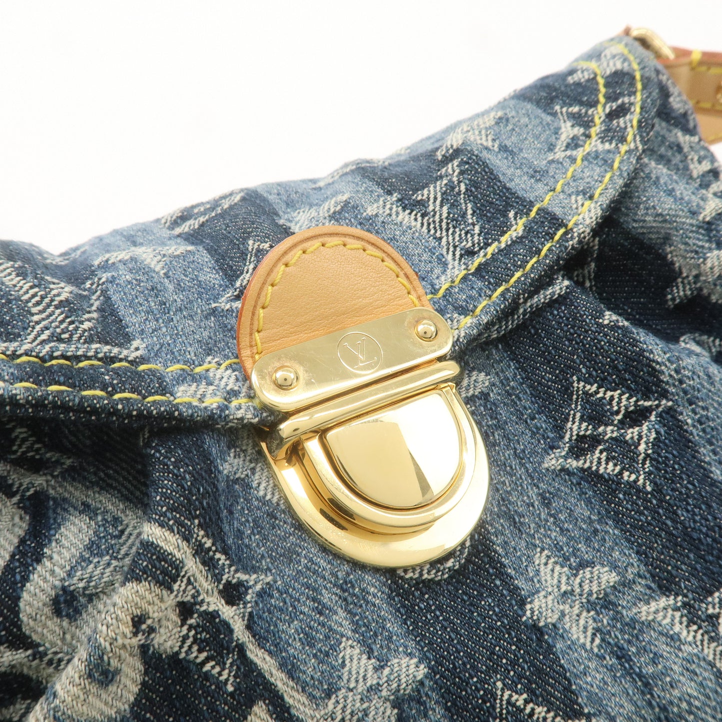 Louis Vuitton Monogram Denim Mini Pleaty Raye Shoulder Bag M95333