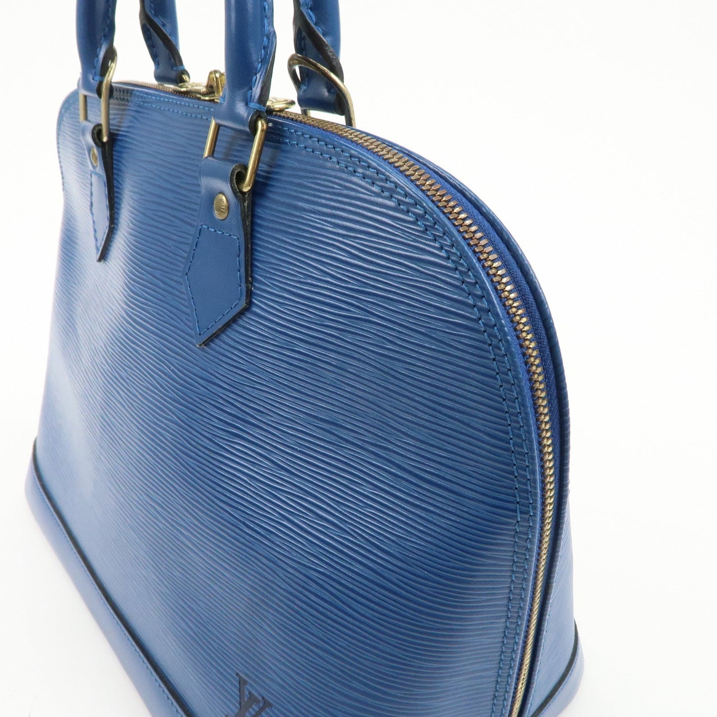 Louis Vuitton Epi Alma Hand Bag Shoulder Bag Toledo Blue M52145