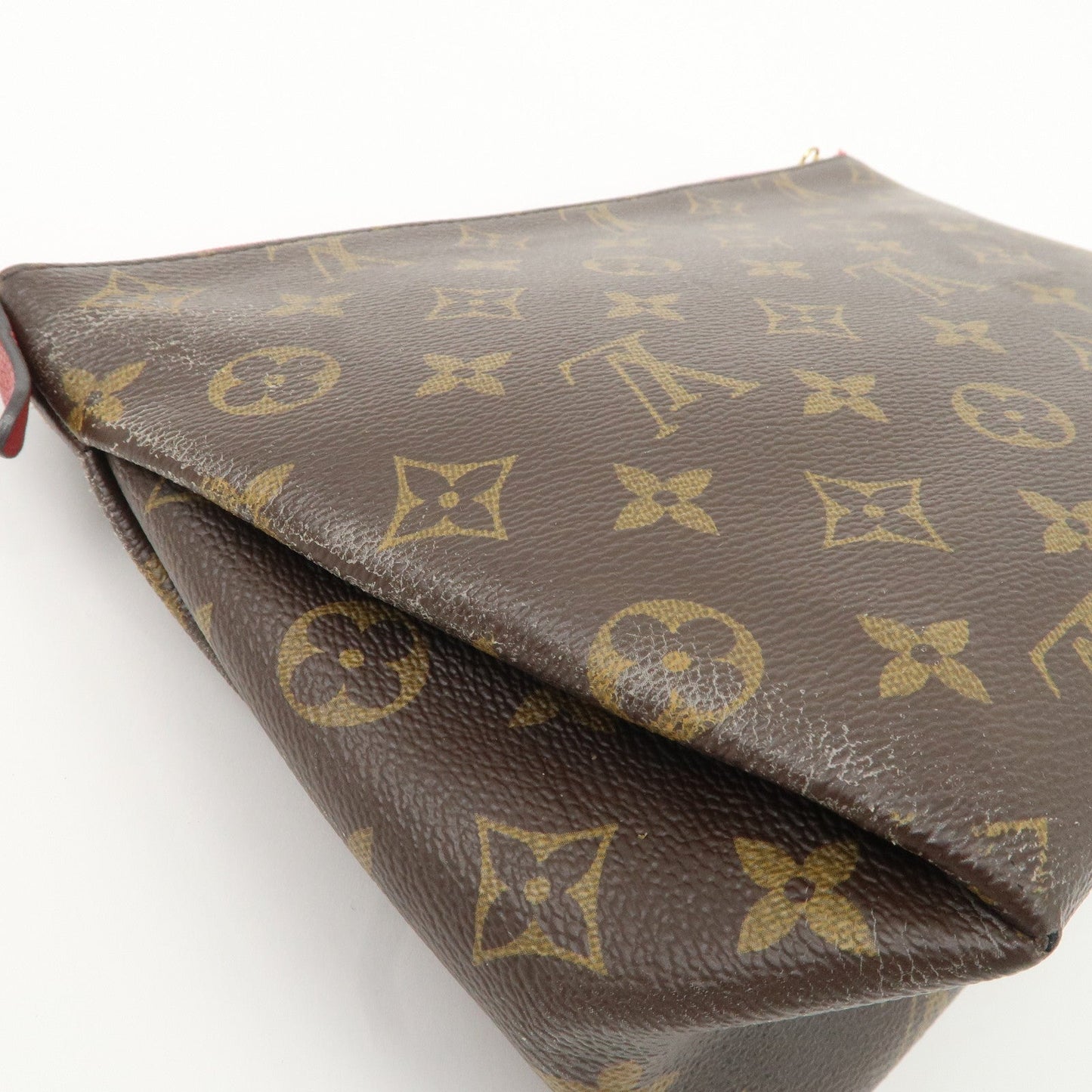 Louis Vuitton Monogram Pallas Beauty Case Brown Red M64123