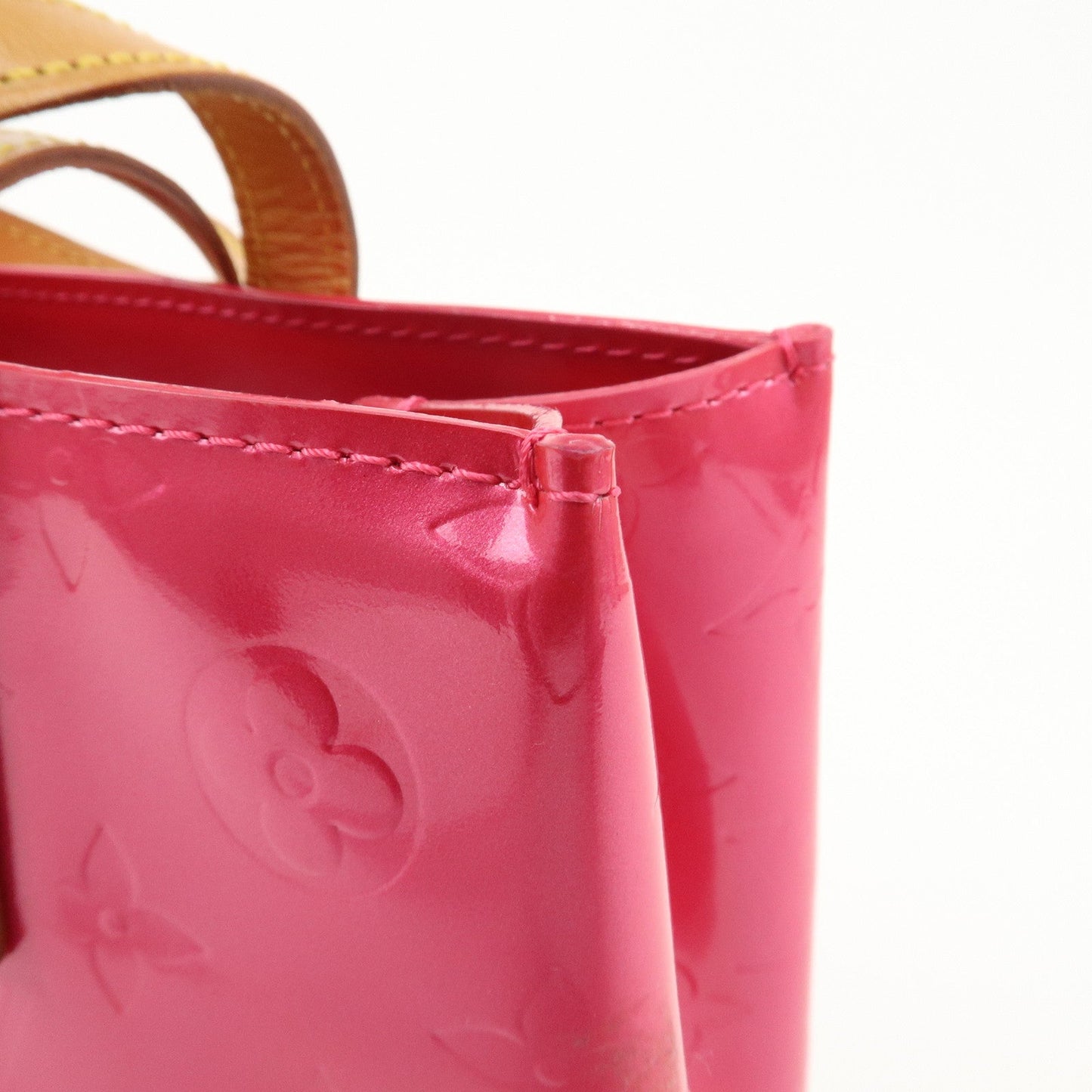 Louis Vuitton Monogram Vernis Lead PM Hand Bag Pink M91221