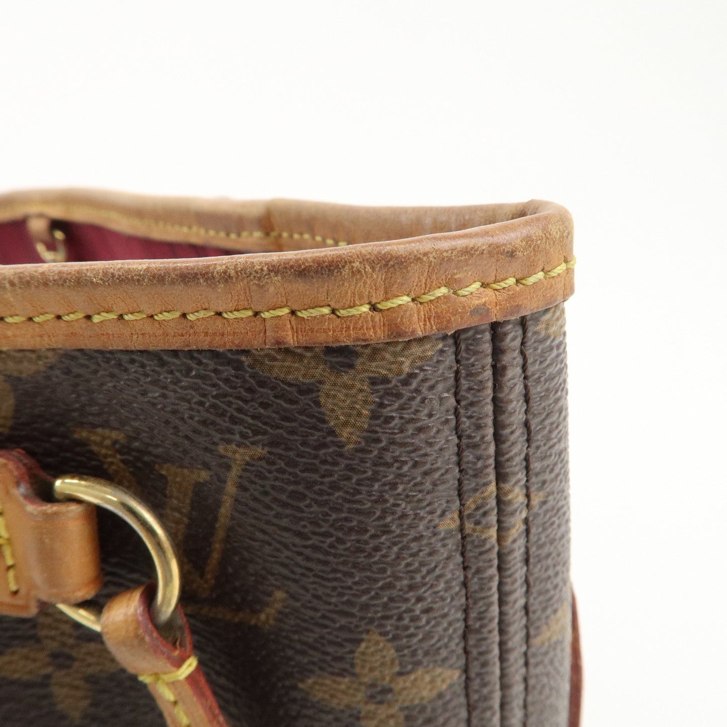 Louis Vuitton Monogram Neverfull PM Tote Bag Fuchsia M41001