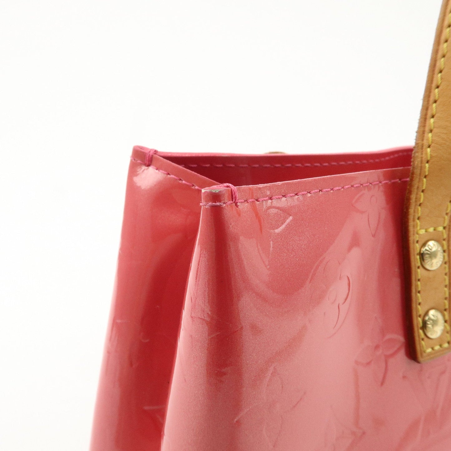 Louis Vuitton Monogram Vernis Lead PM Hand Bag Framboise M9132F