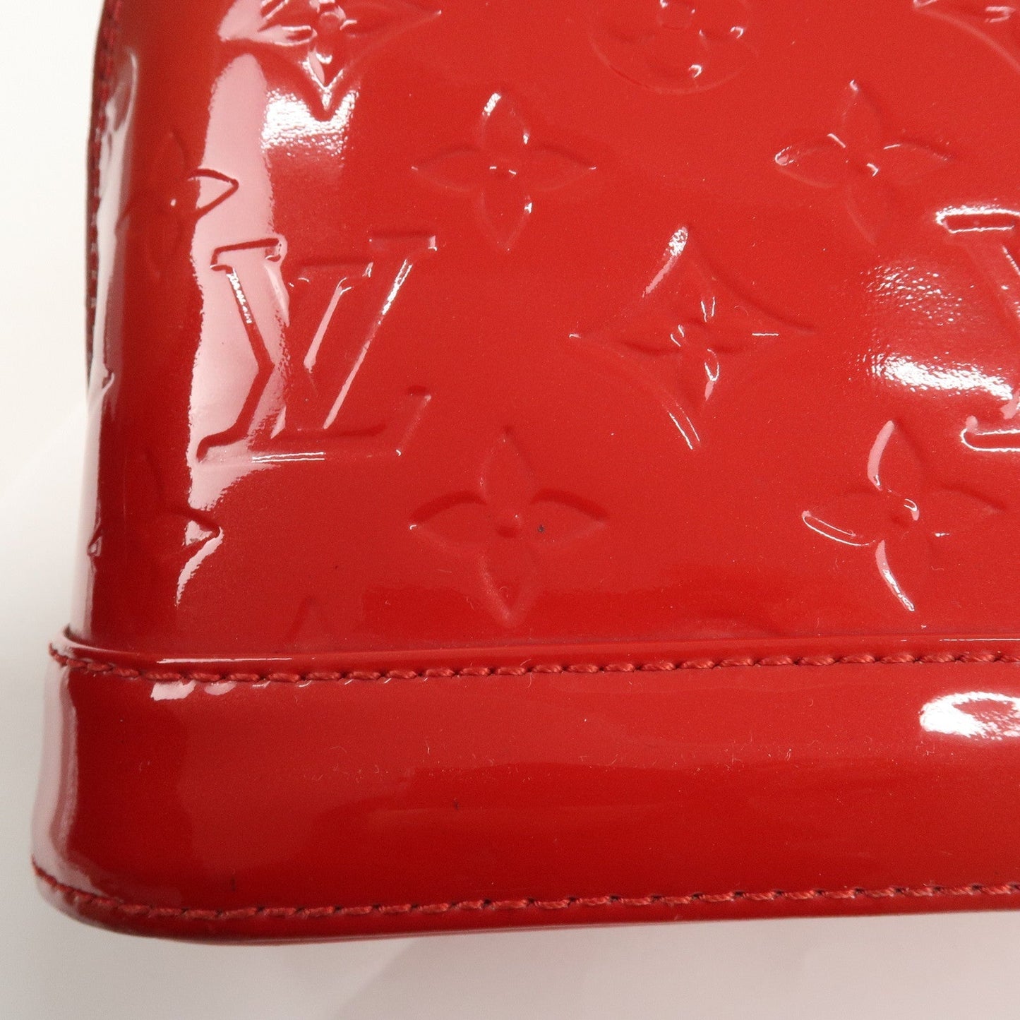 Louis Vuitton Monogram Vernis Alma BB Cerise Shoulder Bag M90174