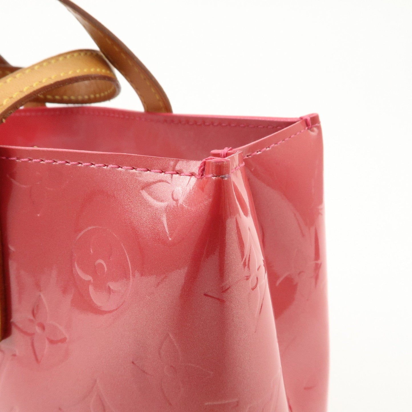 Louis Vuitton Monogram Vernis Lead PM Hand Bag Framboise M9132F