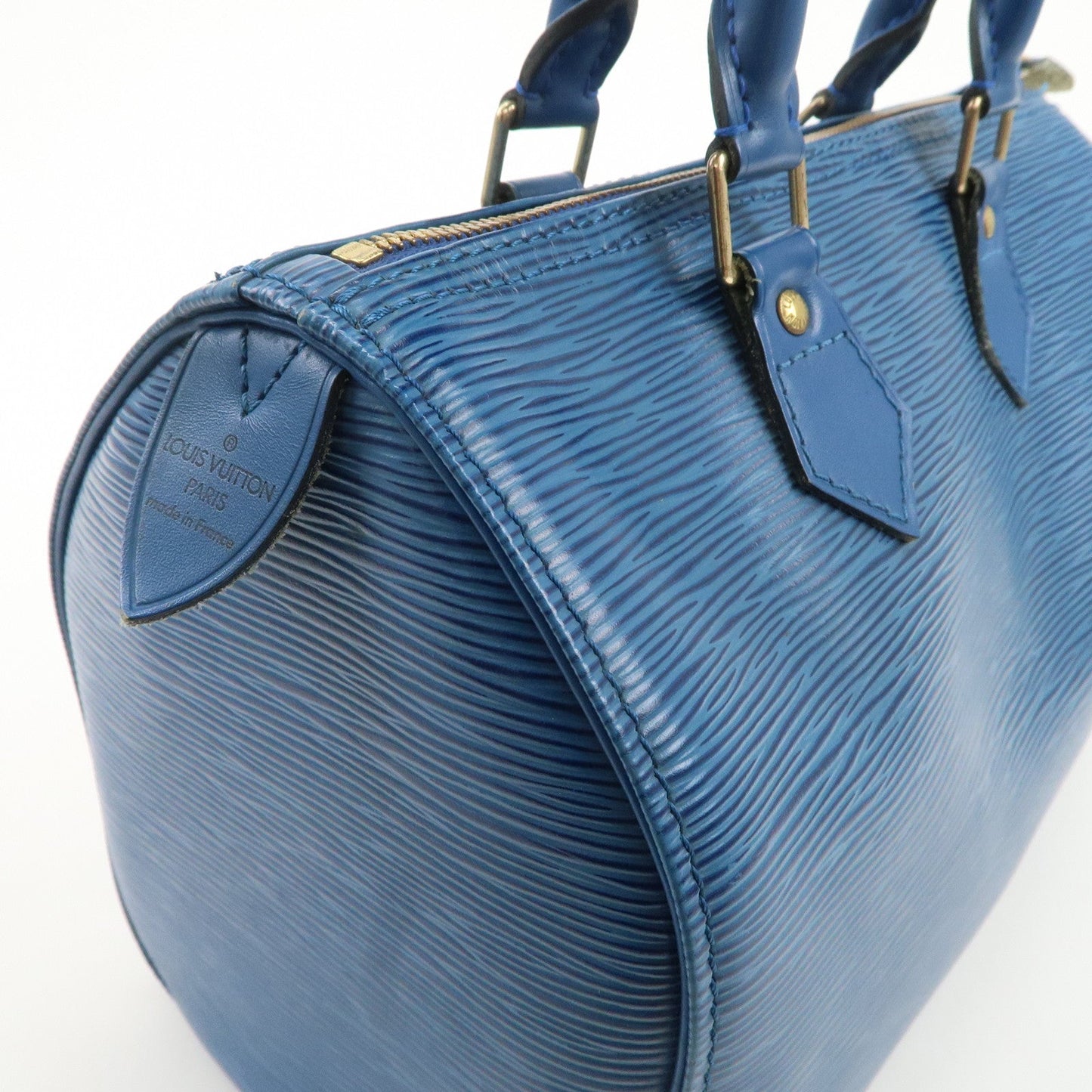 Louis Vuitton Epi Speedy 30 Hand Bag Boston Bag Blue M43005