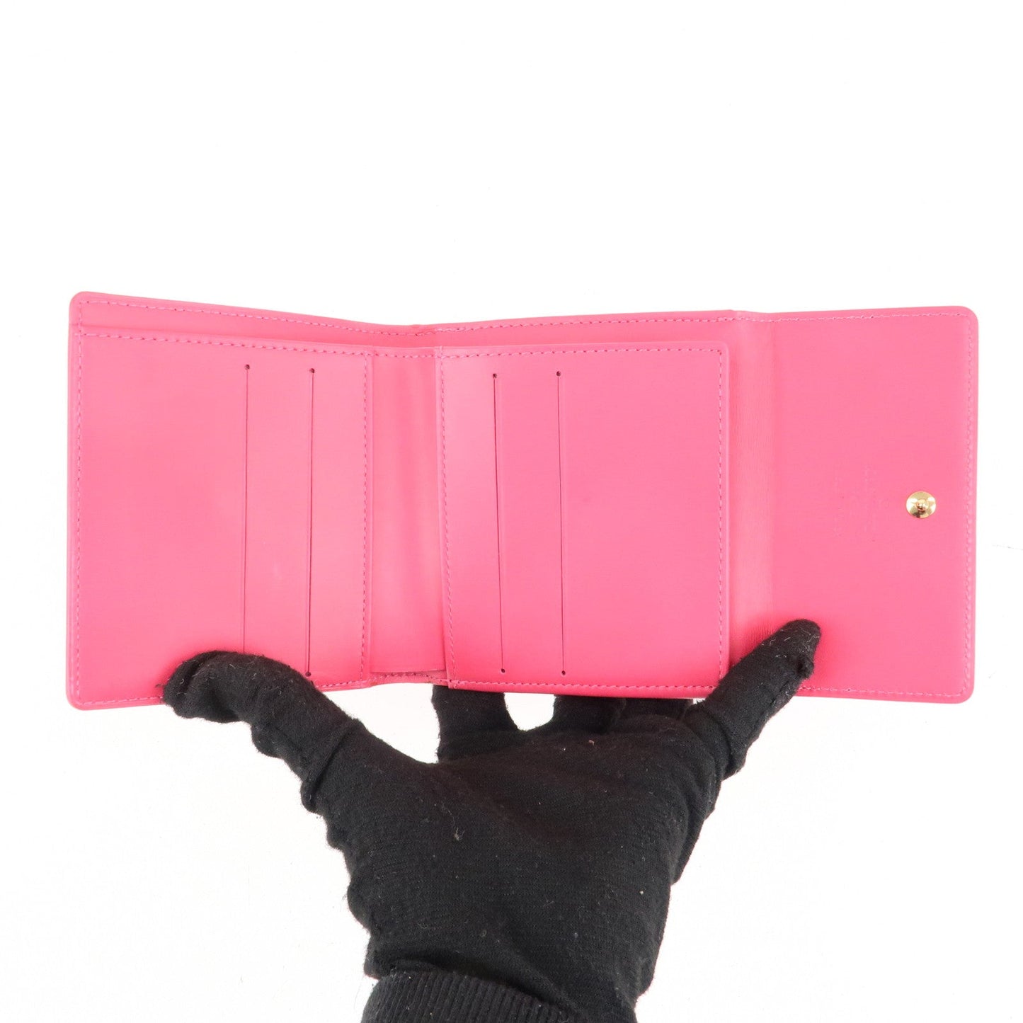 Louis Vuitton Vernis Porte Monnaie Billets Carte Credit M9139F