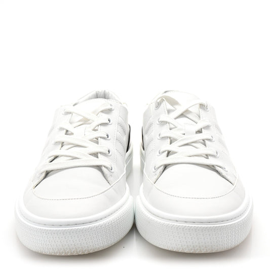 Amelia Calfskin Mens Deep Sneakers 42 White Black