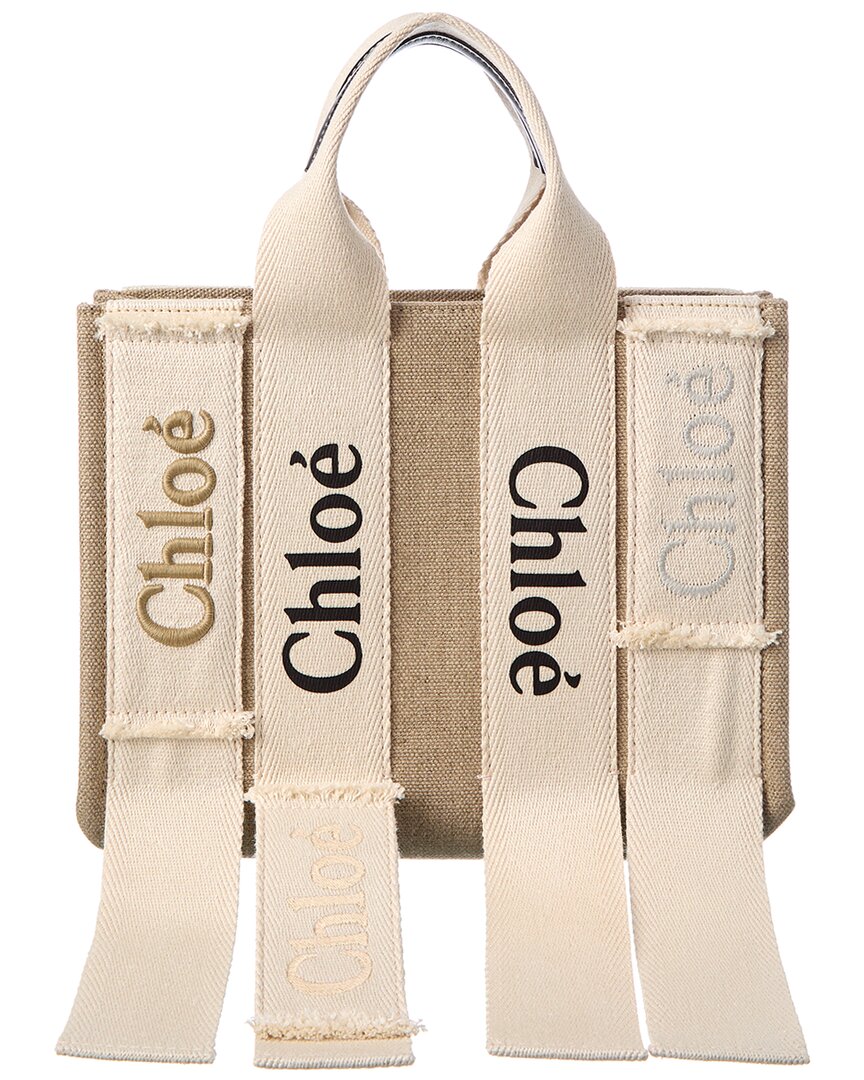 CHL - CC o? Woody Small Canvas & Leather Tote