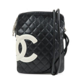 CHANEL Cambon Line Lambskin Medium Pochette Shoulder Bag A25178