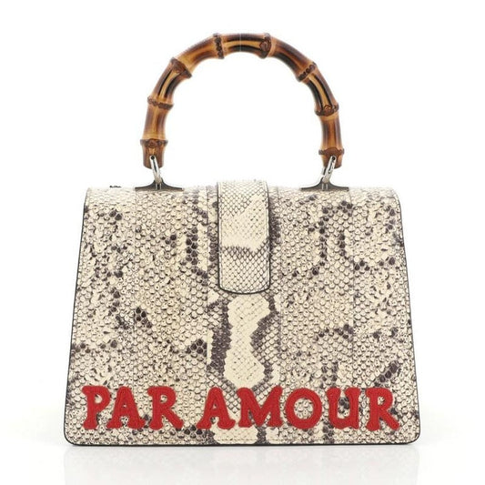 Gucci Dionysus Python & Bamboo Top Handle Shoulder Bag
