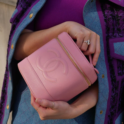 CHANEL 2004-2005 Pink Caviar Timeless Handbag 44192