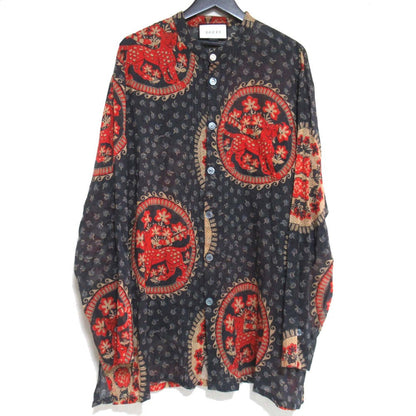 Gucci Allover Print Sheer Shirt