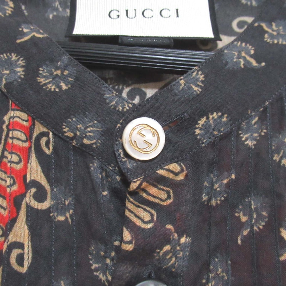 Gucci Allover Print Sheer Shirt