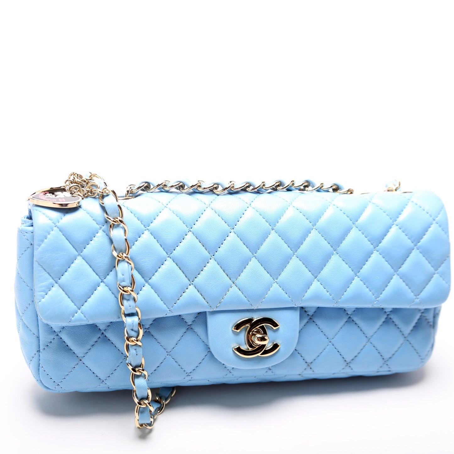 Chanel Classic E/W Valentine Charms Flap 12M Bag