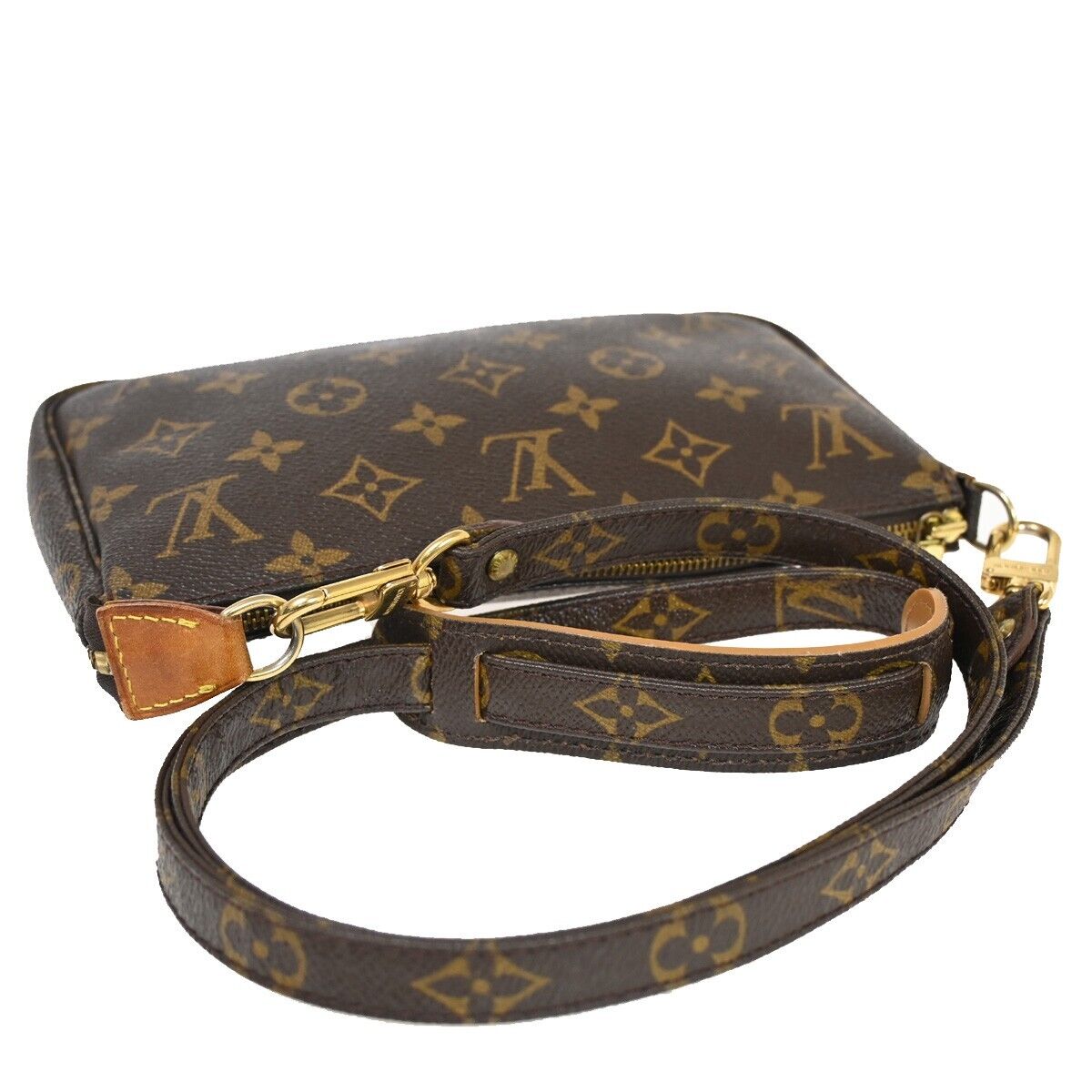 Louis Vuitton Pochette Accessoires  Canvas Clutch Bag