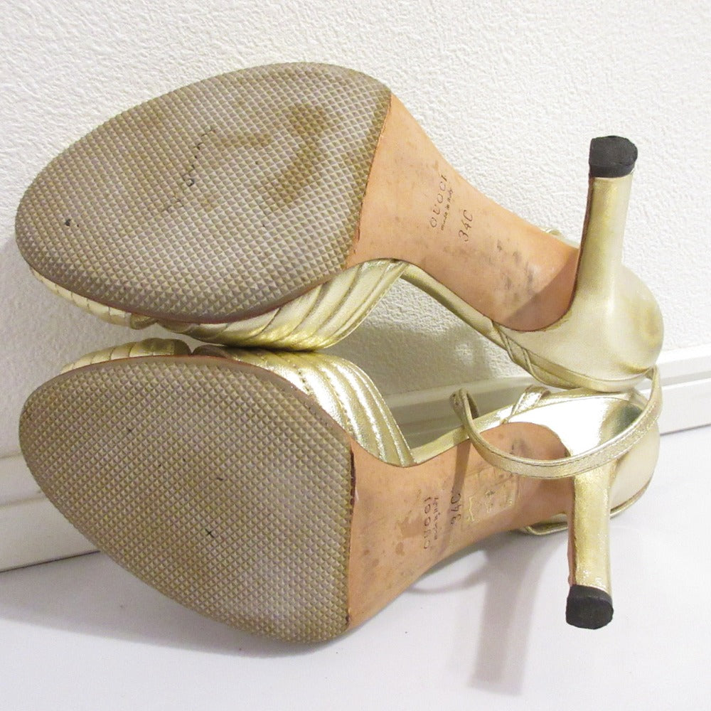 Gucci Cross Design High Heel Sandals